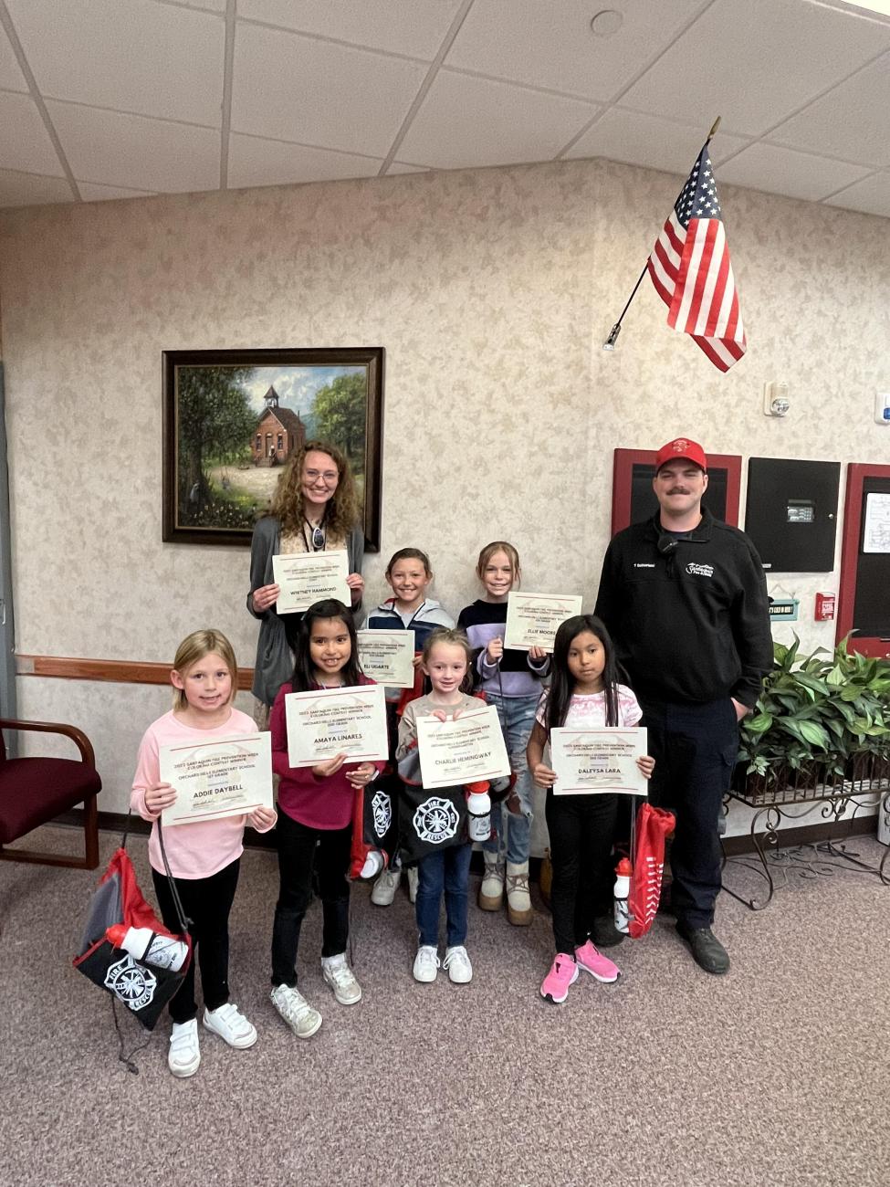 Santaquin Fire Safety Coloring Contest Winners Orchard Hills
